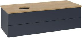 V&B Waschtischunterschrank Antao mit Beleuchtung, Eiche lackiert, B/T/H: 120 x 50 x 50 cm - Bild 1