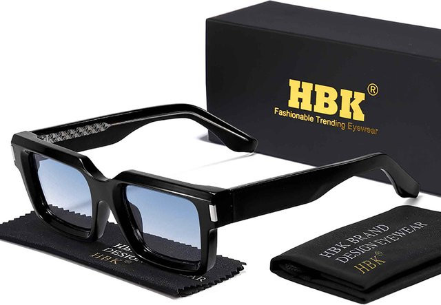 HBK Sonnenbrille, Quadratisch, Vollrand, Kunststoff, Unisex - Bild 1