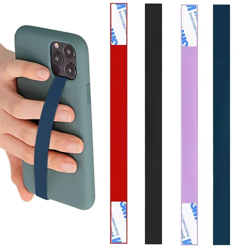4er-Set Universal Handy Halter mit elastischem Silikon-Fingergriff in Blau für Smartphones von PXSW - Bild 2