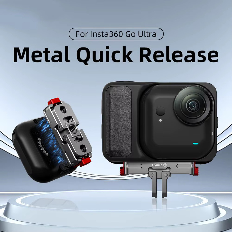 Insta360 Magnetische Basis aus Aluminiumlegierung mit Quick-Release Adapter für Insta360 GO Ultra - Bild 2