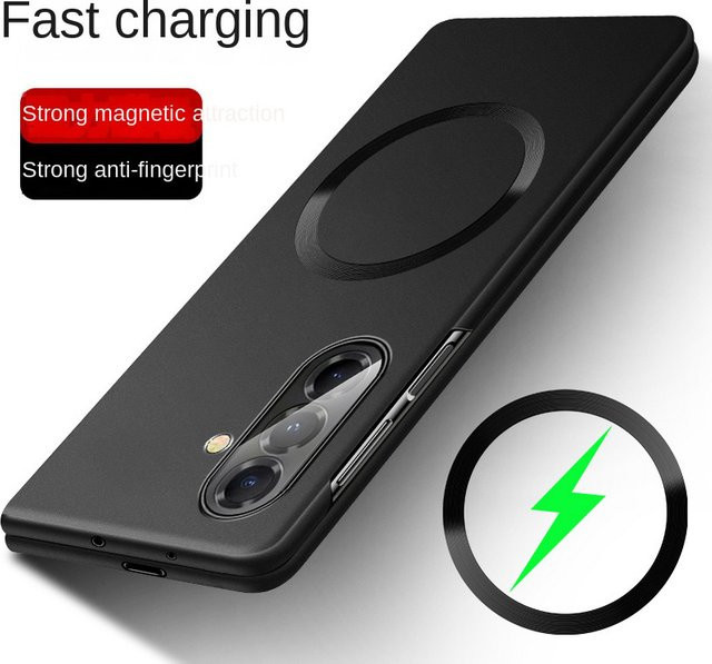 Slim MagSafe Magnethülle für Samsung Galaxy Z Fold 7, Z Fold Special SE, Z Fold 6, 5 und 4 in Grün mit Kamera-Schutz - Bild 1