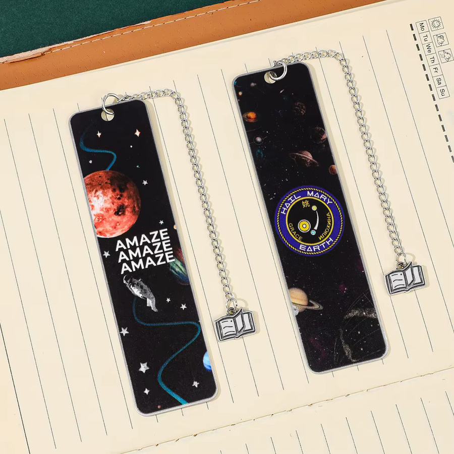 Rescue Plan Space Badge Kreatives Metall-Lesezeichen in Multicolour - Bild 5