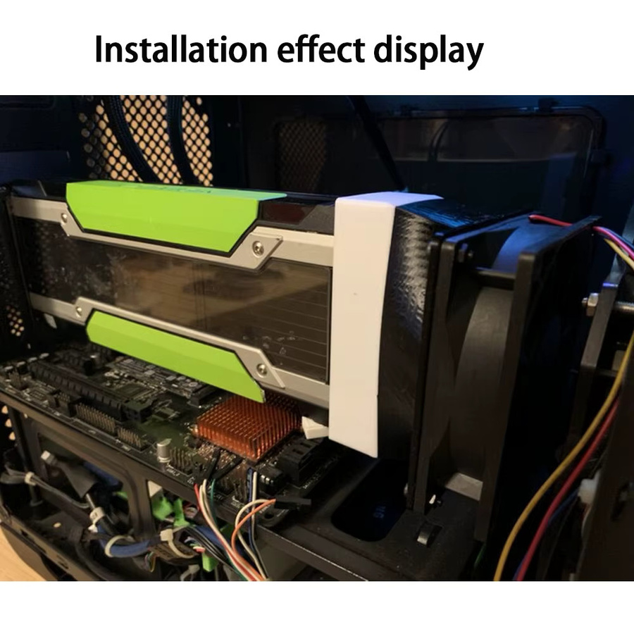Aktiver Kühlventilator 90mm in Schwarz als Upgrade-Kit für NVIDIA Tesla V100 P40 P100 M40 GPUs - Bild 4