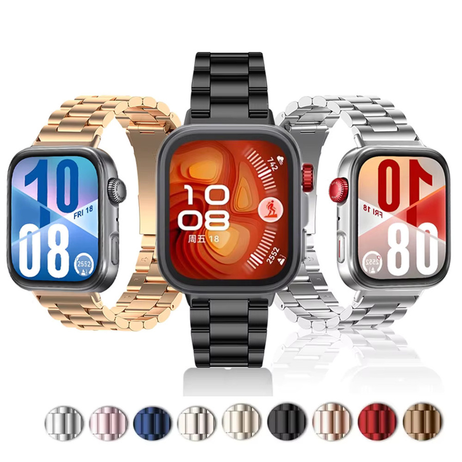 Uhrenarmband NEY Edelstahl, Silber, für Huawei Watch Fit 4, Fit 4 Pro, Fit 3 - Bild 4
