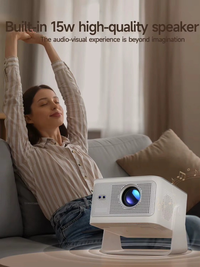 Magcubic HY350Max Projektor mit Android 14, 900 ANSI, Autofokus, Full HD 1080P, 8K Unterstützung, WLAN 6 und Bluetooth 5.4, Weiß - Bild 5