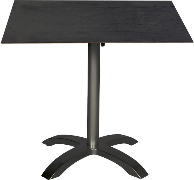 Acamp Klapptisch Quadratisch HPL Anthrazit-Cemento B/T: 80 x 80 cm - Bild 1