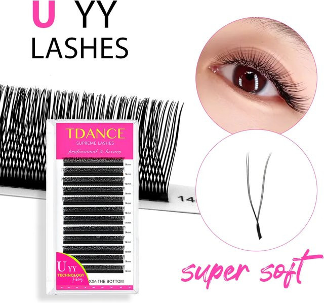 TDANCE Wimpernverlängerung, PBT, C D, 8–15 mm, Mix, Wispy - Bild 1