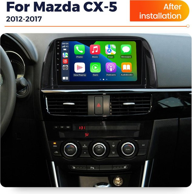NAVIFANS Android Carplay Autoradio mit Navigation und Multimedia Video Player für Mazda CX 5 CX5 CX-5 2012–2016, Schwarz - Bild 1