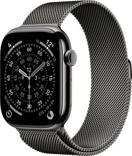 Apple Smartwatch, Series 11, GPS + Cellular, 46 mm, Titan, Schiefer, Unisex - Bild 1