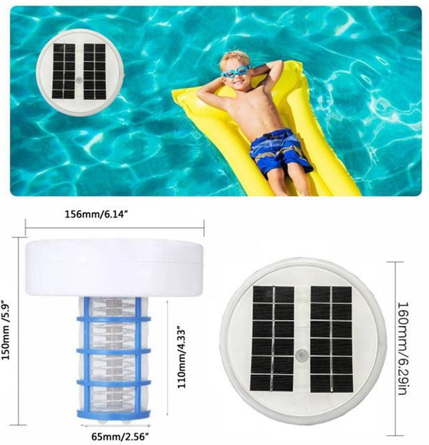 Solar Pool Ionisator mfySpace Kupferwasserionisator zur Algenbekämpfung in Blau und Weiß - Bild 1