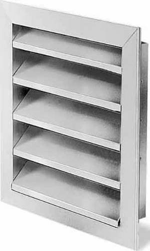 Helios Abluftgitter WSG 355 aus Aluminium in Silber - Bild 1