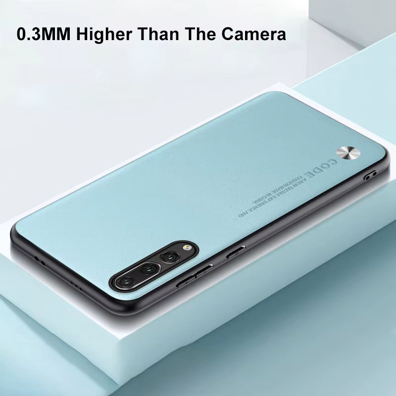 Luxus PU Leder Handyhülle für Huawei P20 Pro in Weiß mit vollem Schutz und matter Silikon-Rückseite - Bild 2