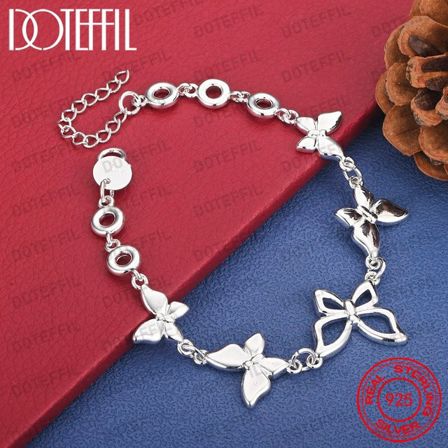 DOTEFFIL Schmetterlingsarmband, 925 Silber, Damen - Bild 1