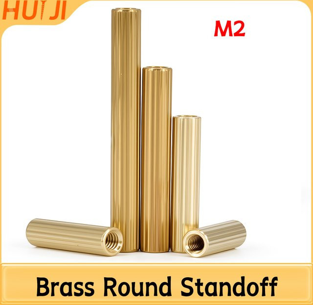 HUI JI M2 Messing Motherboard Abstandsschrauben Gold Weiblich-Weiblich PCB Abstandsbolzen - Bild 1