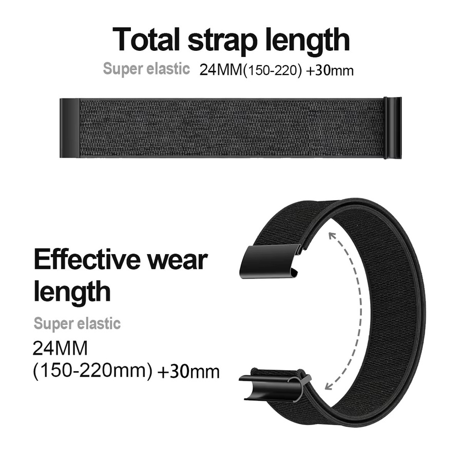Cor Uhrenarmband, Nylon, Schwarz, Unisex - Bild 3