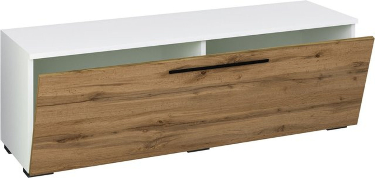 VCM Lowboard Arila M Fernsehschrank in Weiß mit Klapptür, H x B x T: 39 x 115 x 40 cm - Bild 3