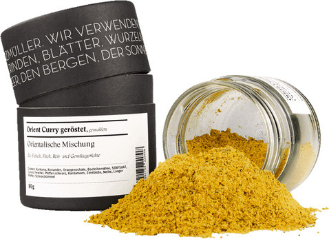Gewürzmühle Rosenheim Gelber Curry geröstet mild 80 g - Bild 1