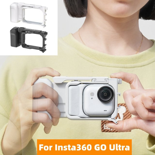 Insta360 Kamera-Street-Shooting-Handgriff mit Rabbit Cage, Cold Shoe Adapter und Handheld-Erweiterung - Bild 1