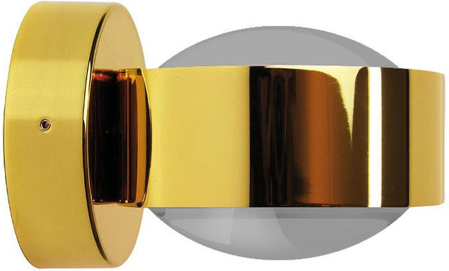 Top Light Puk Mini Wandleuchte in Gold mit mattem Glas - Bild 1