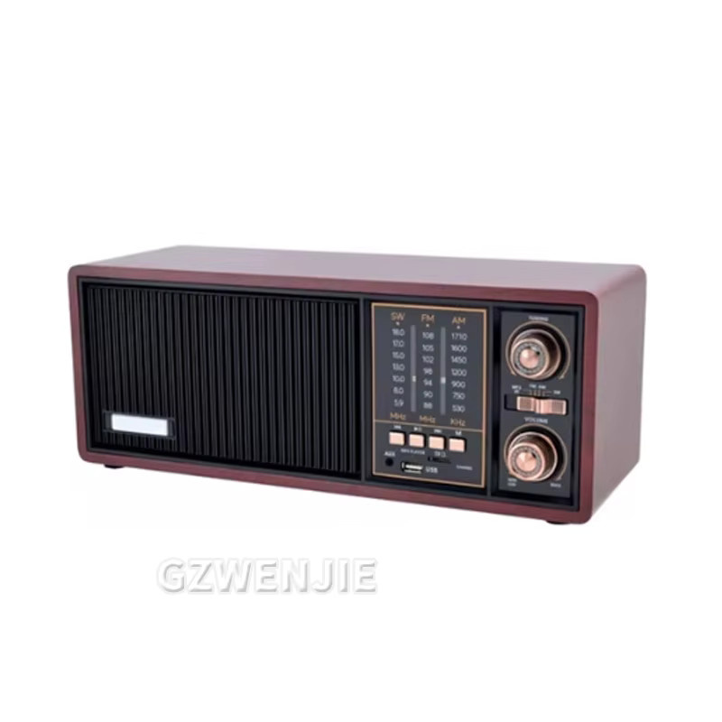 Retro Home Bluetooth Radio mit USB-A und MP3-Funktion in Schwarz und Braun - Bild 2