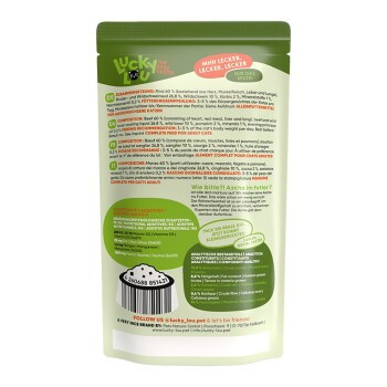 Lucky Lou Nassfutter Katze Adult Rind und Wildschwein 16 x 125 g - Bild 2