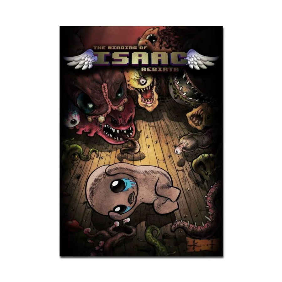Vintage Wandkunst Poster The Binding of Isaac im Retro-Stil, Mehrfarbig, Rechteckig - Bild 5
