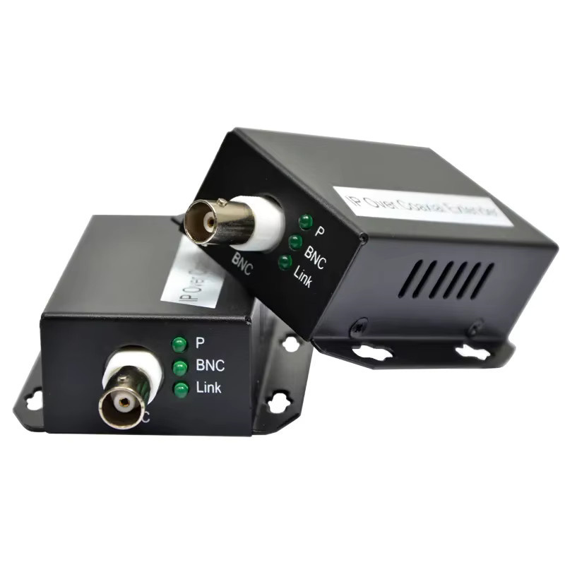 TITAK IP-Netzwerk-zu-Koaxial-Extender RJ45 Ethernet LAN Konverter für CCTV-Kameras in Schwarz - Bild 2