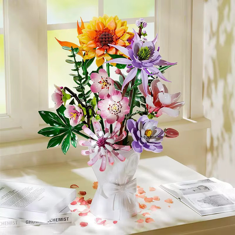 JAKI Blumenkollektion Set, Bausteine, Mehrfarbig - Bild 1