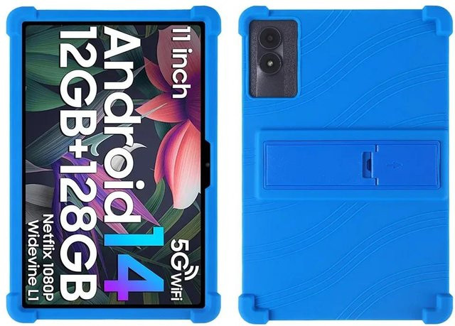 Stoßfeste Silikon-Schutzhülle für Tabwee W90 11 Zoll Android 15 Tablet in Blau - Bild 1