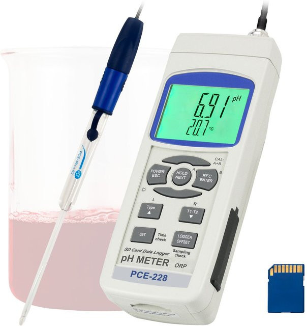 PCE Instruments pH-Messgerät PCE-228LIQ in Weiß - Bild 1