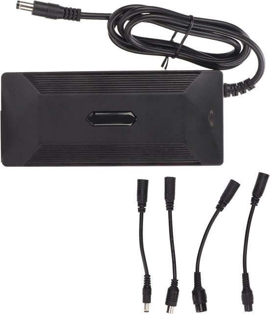 DIYelecs Elektroroller Akku-Ladegerät 42V 2A mit UK-Stecker, intelligenter Netzteil-Adapter in Schwarz - Bild 1