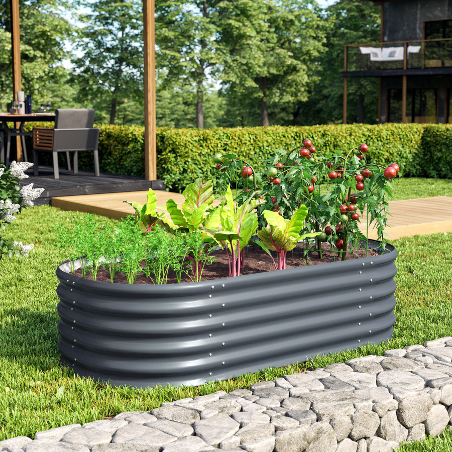 Vitavia Hochbeet Terra 401 Basic in Granitgrau, Höhe: 40 cm - Bild 2