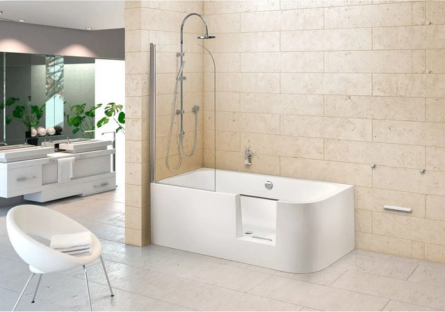 Ottofond Badewanne Free-Gate oval Weiß B/H/L: 80 x 46,5 x 180 cm - Bild 1