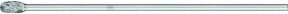 PFERD Hartmetall Hochleistungsfrässtift STEEL Tropfen TRE in Silber für Stahl, Durchmesser: 12 mm, Länge: 20 mm, Schaft-Durchmesser: 6 mm, Schaft-Länge: 150 mm - Bild 1