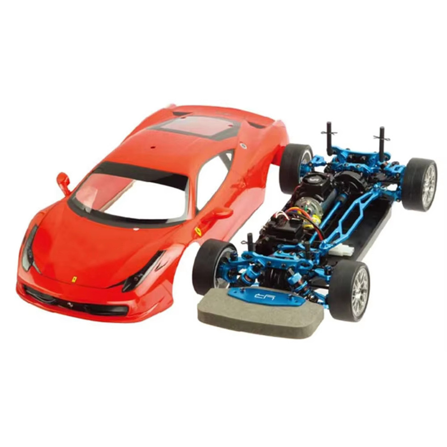 Tamiya Präzisions-CNC-Metall-Lenkbaugruppe für TT-02, Zubehör, Blau - Bild 2