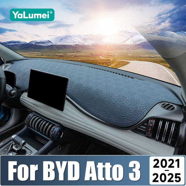 YaLumei Dashboard-Sonnenschutz aus Leder für BYD Atto 3 Yuan Plus (2021-2025) rutschfeste Matte - Bild 1