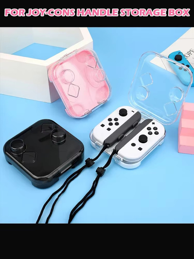 Transparente magnetische Aufbewahrungsbox für Nintendo Switch und OLED Joy-Cons zur staubfreien Lagerung - Bild 4