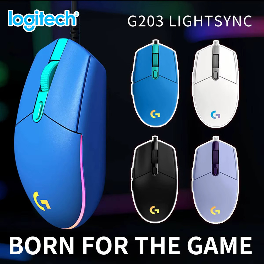 Logitech G203 RGB Gaming-Maus in Schwarz mit 8000 DPI - Bild 2