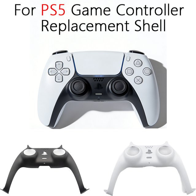 ERIKOLE Dekorative Abdeckung für PS5 Controller, Ersatzgehäuse für Playstation 5 Zubehör, Weiß - Bild 1
