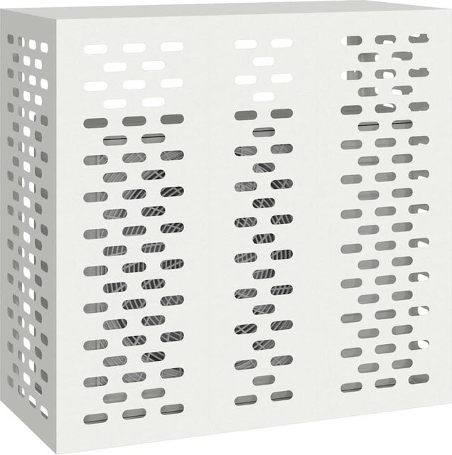 Klimaanlagenabdeckung aus Stahl von VD Home Furnishing in Weiß, H x B x T: 105 x 110 x 50 cm - Bild 1