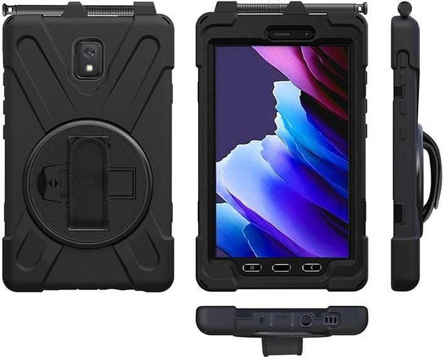eSTUFF AUSTIN Hintere Abdeckung für Tablet aus Polycarbonat und Silikon in Schwarz für Samsung Galaxy Tab Active3 und Tab Active5 (ES681862-BULK) - Bild 1
