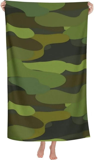 JMG Household Supplies Strandtuch Camouflage Mikrofaser, schnelltrocknend und sandfrei, B/H: 35 x 73 cm, Multicolour - Bild 1