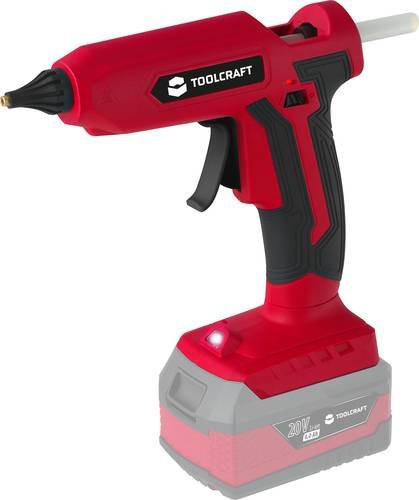 Toolcraft AP-1200 Akku Heißklebepistole 20V in Rot für 11mm Klebesticks - Bild 1