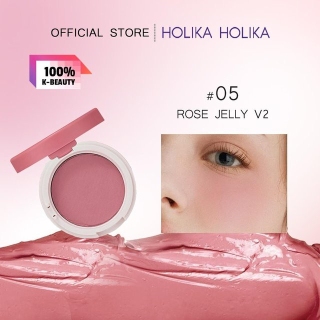 HOLIKA HOLIKA Jelly Dough Blusher Rose Jelly V2, 4,2 g - Bild 1