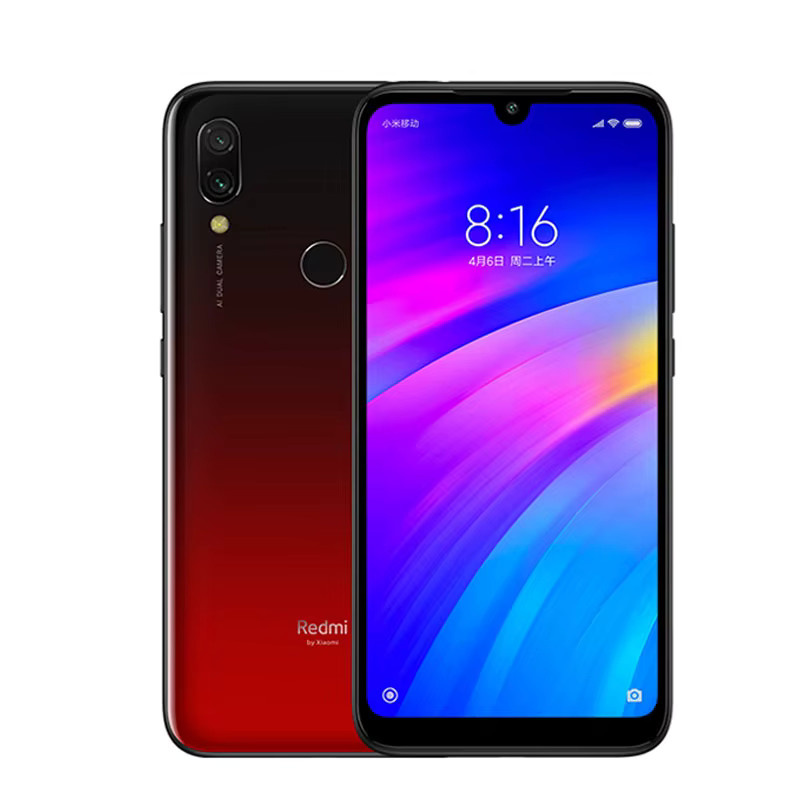 Xiaomi Redmi 7 Smartphone in Blau mit Dual-SIM-Slot, Snapdragon 632, 4000 mAh Akku und Dual-Kamera, Gebrauchtgerät - Bild 2