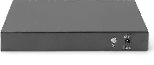 DIGITUS DN-80067 Unmanaged Switch mit 8 x 10/100/1000 Mbit/s und 2 x SFP Uplink in Schwarz - Bild 1