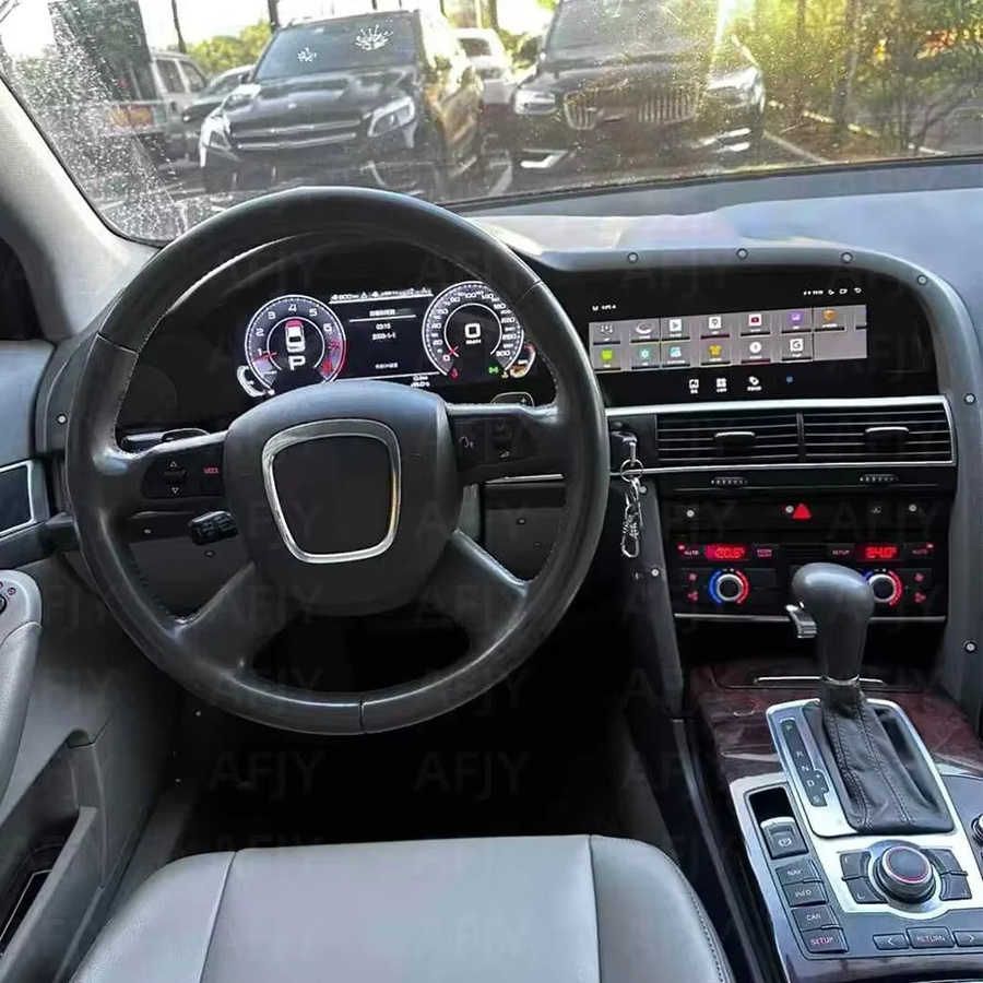 YANFU Multimedia Player für Audi A6 A6L C6 4F 2005-2012 mit LCD Digital Instrument Dual Screen, CarPlay und Android Auto, Schwarz - Bild 5