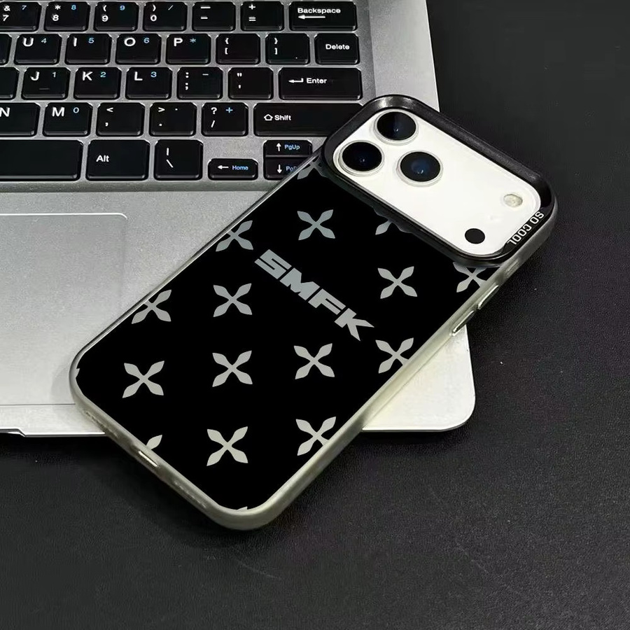 S-SMFK Handyhülle für iPhone 11 bis iPhone 17 Air Pro Max, bunt plattiert, rutschfest und Anti-Fingerabdruck-Schutz - Bild 1
