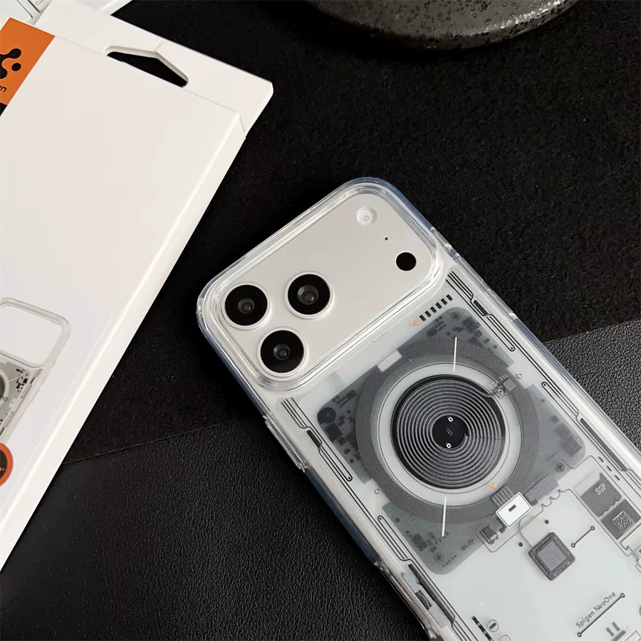 Spigen Hybrid MagFit Magnetische Handyhülle für iPhone 17 Air, 16 Pro Max, 15, 14 Plus, 13 Ultra, transparent, kompatibel mit MagSafe kabelloser Aufladung - Bild 3