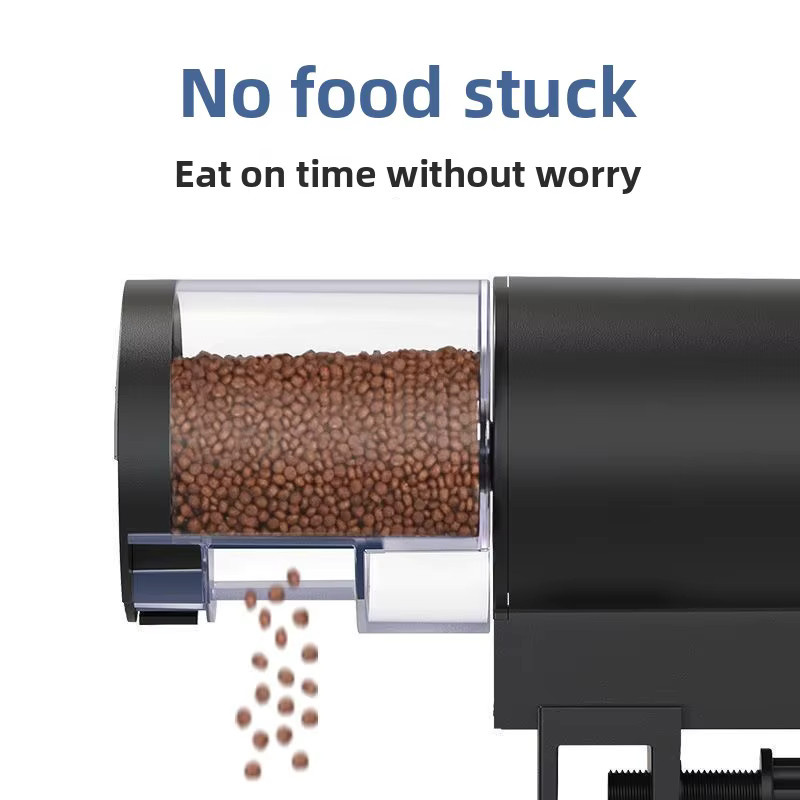 YTYIN Automatischer Fischfütterer Schwarz, Digitaler Programmierbarer Aquarium-Futterspender mit Timer, IP66 Wasserdicht für Teich und Schildkrötenbecken, 100 ml - Bild 4